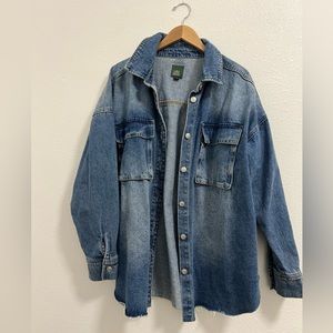 Wild Fable Denim Shacket - XL